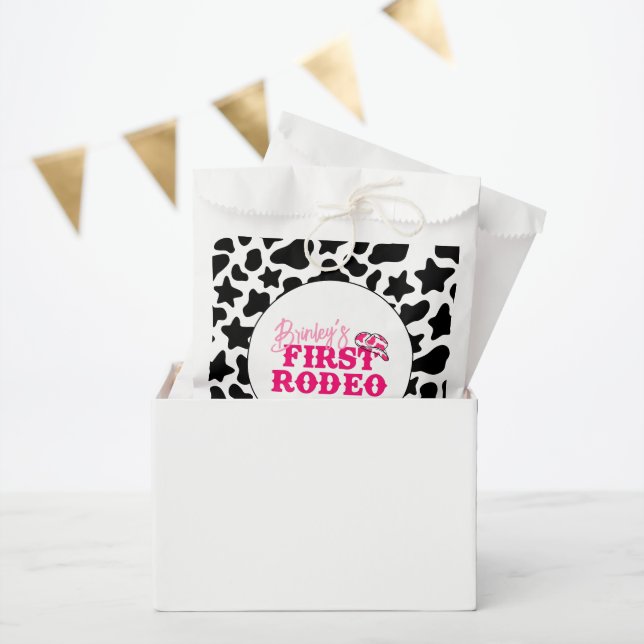 Cowgirl Disco Pink First Rodeo Favour Bag (Party)