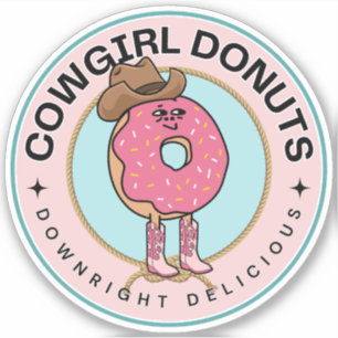 Cowgirl Doughnut, Funny Pink Sprinkles 
