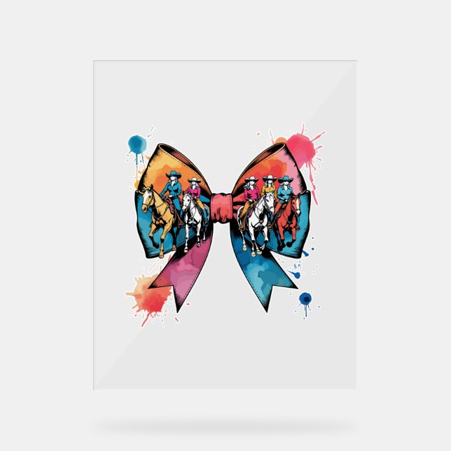 Cowgirl équitation Cheval Coquette Bow (Recto)