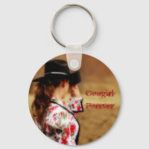 Cowgirl Forever Keychain