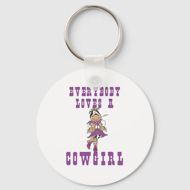 CowGirl Gifts Keychain (Front)