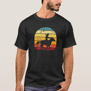 Cowgirl Girl Riding Horse Ranch Cute Vintage Retro T-Shirt