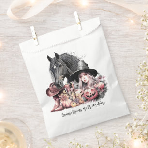 Cowgirl Halloween horse Brooms are for amateurs Favour Bag