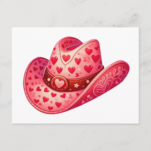 Cowgirl hat postcard (Front)