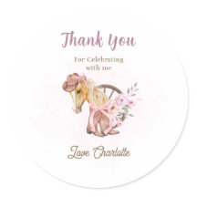 Cowgirl Horse Floral Western Birthday