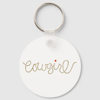 cowgirl keychain