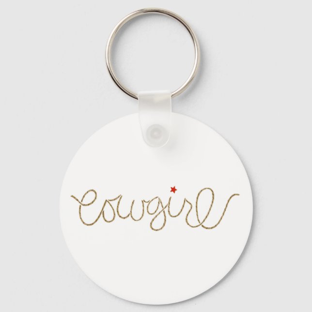 cowgirl keychain (Front)