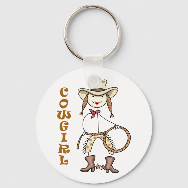 Cowgirl Keychain (Front)