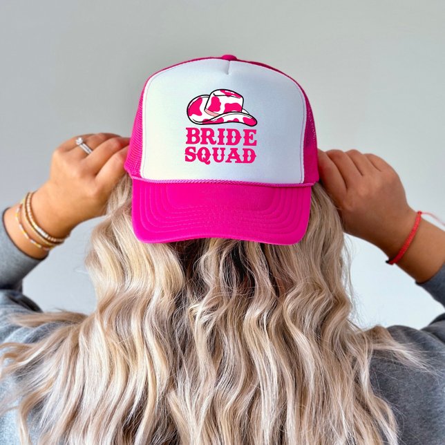 Cowgirl  Last Rodeo Bachelorette Bride Squad Trucker Hat (Creator Uploaded)