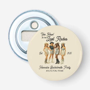 Cowgirl Last Rodeo Bachelorette Party Bottle Opener