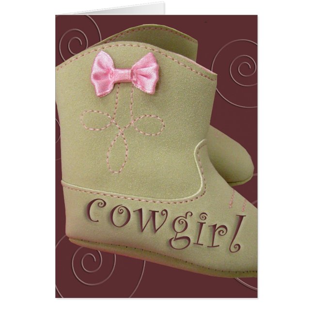 Cowgirl party cards (Front)