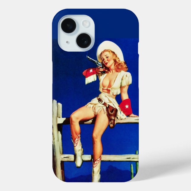 Cowgirl pin up Case-Mate iPhone case (Back)