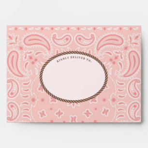 Cowgirl Pink Bandana Envelope