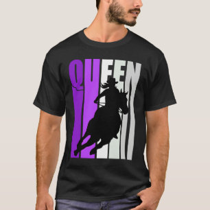 Cowgirl Queen Rodeo Women Southern Girls Purple Co T-Shirt