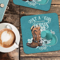 Cowgirl quote turquoise leather cowboy boots hat
