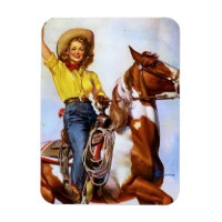 Cowgirl Rider Pin Up