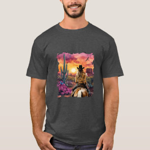 Cowgirl rides away T-Shirt