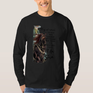 Cowgirl Riding Horse I'm The Storm Western Country T-Shirt