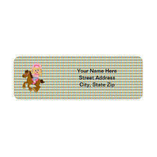 Cowgirl Riding Horse (pink)