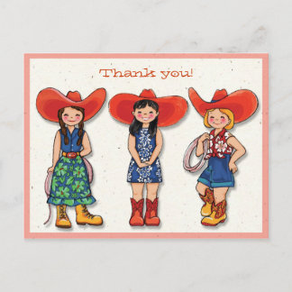 Cowgirl Thank you! Card