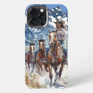 Cowgirl trailblazer phone case. iPhone 13 pro max case