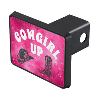 Cowgirl Up Pink Hitch Cover