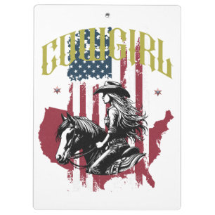 COWGIRL USA CLIPBOARD