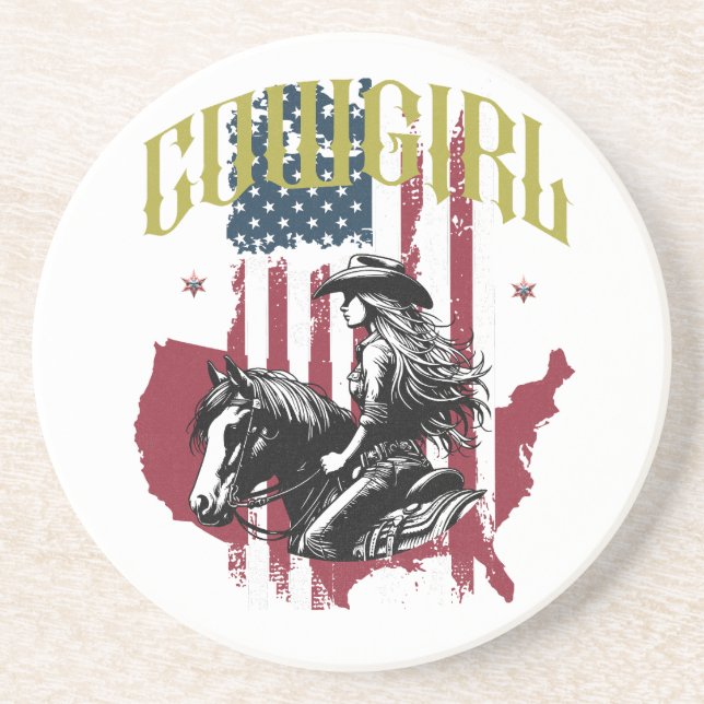 COWGIRL USA COASTER (Front)