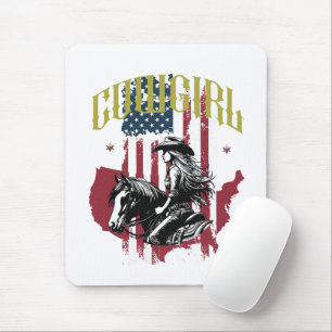 COWGIRL USA MOUSE PAD