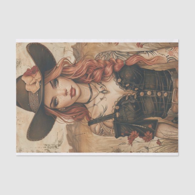 Cowgirl Vibes20 Tissue Paper (Front)