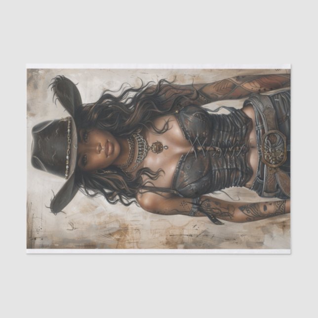Cowgirl Vibes24 Tissue Paper (Front)