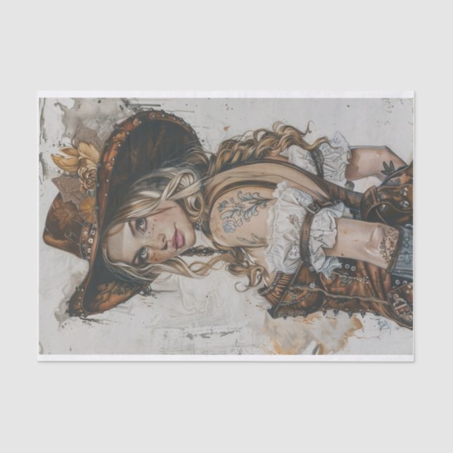 Cowgirl Vibes27 Tissue Paper (Front)