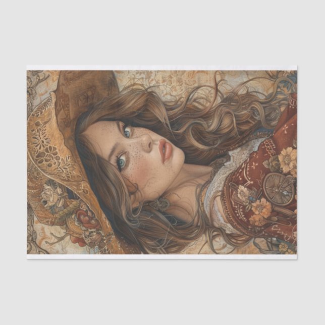 Cowgirl Vibes2 Tissue Paper (Front)