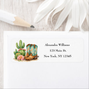 Cowgirl Western Cactus Boots return address