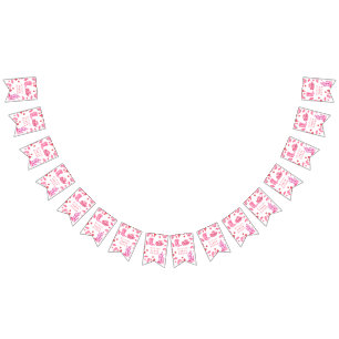 Cowgirl Western First Rodeo Birthday Party  Bunting Flags