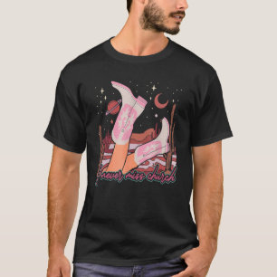 Cowgirl Western Graphic Lyric I Never Miss Church T-Shirt