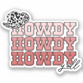 Cowgirl western hat Howdy Y'all rodeo