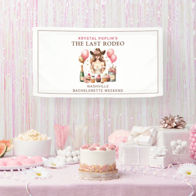 Cowgirl Western Rodeo Banner (Party)