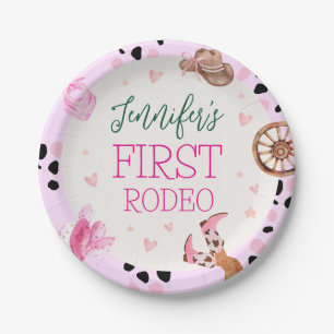 Cowgirl Wild West Rodeo Birthday Party  Paper Plate