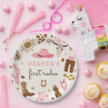 Cowgirl Wild West Rodeo Ranch Birthday Party Decor Paper Plate<br><div class="desc">Cowgirl Wild West Rodeo Ranch Birthday Party Decor Paper Plates
All designs are © PIXEL PERFECTION PARTY LTD</div>
