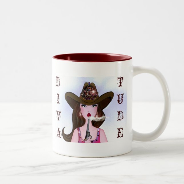 Cowgirl with DIVAtude Mug (Right)
