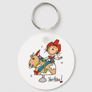 Cowgirl Yee Haw Tshirts and Gifts Keychain