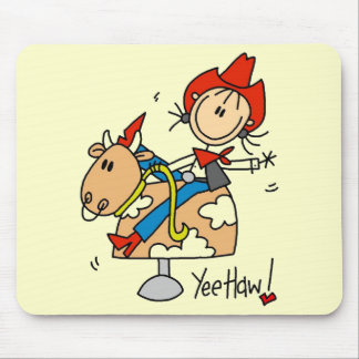 Cowgirl Yee Haw Tshirts and Gifts Mouse Pad