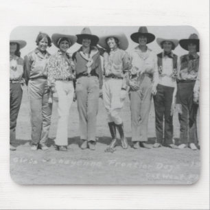 Cowgirls at Cheyenne Frontier Days, 1929. Mouse Pad