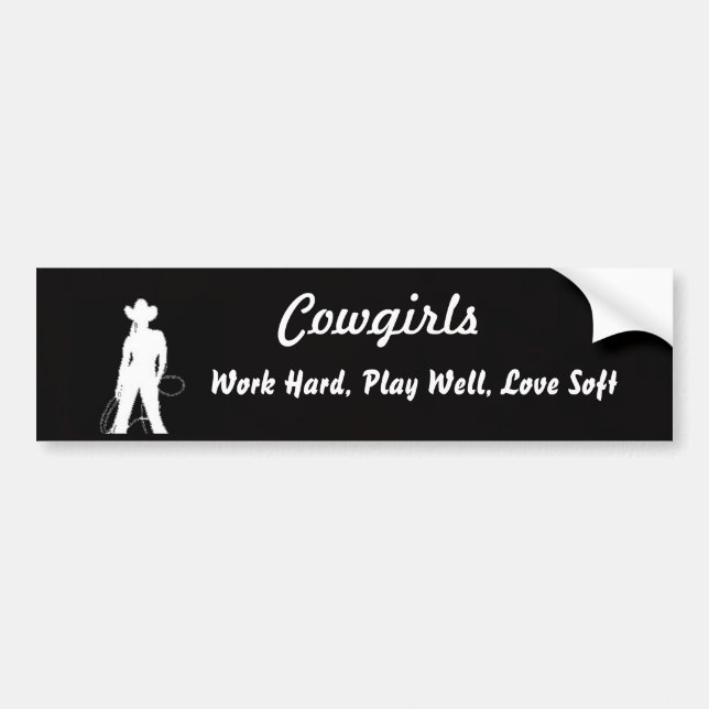 Cowgirls Bumper Sticker (Front)