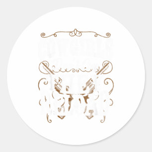Cowgirls Don't Cry They Reload Classic Round Sticker