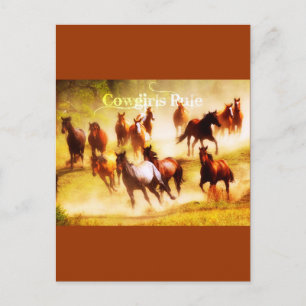 Cowgirls Rule Postcard