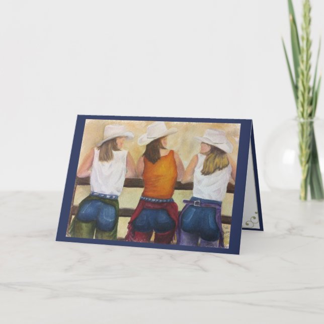 COWGIRLS WANNA HAVE FUN .. CARD (Front)