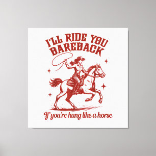 Cowgirls Western Wild West  Canvas Print