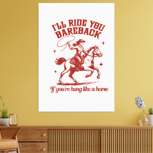 Cowgirls Western Wild West  Canvas Print
